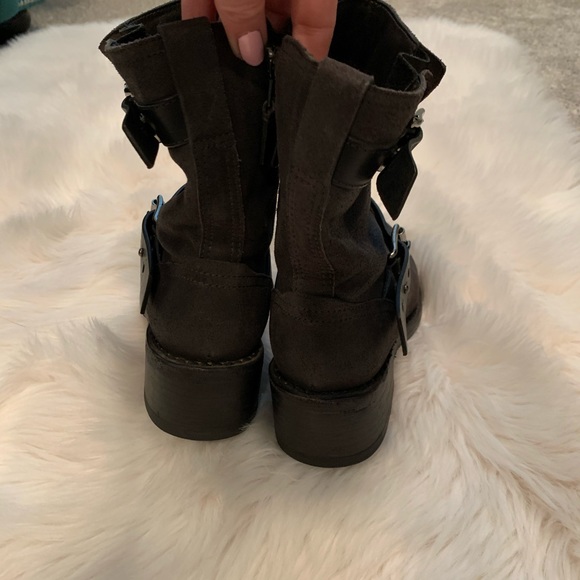 Rag & bone black leather woman’s motorcycle boots - Picture 3 of 6